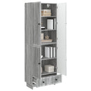 Skab Sæt 2 pcs Grå Sonoma 66 x 34,5 x 95 cm Konstrueret træ