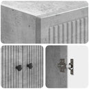 Skab Sæt 2 pcs Betongrå 66 x 34,5 x 90 cm Konstrueret træ