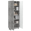 Skab Sæt 2 pcs Betongrå 66 x 34,5 x 90 cm Konstrueret træ