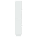 Skab Sæt 2 pcs Hvid højglans 66 x 34,5 x 90 cm Konstrueret træ