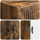Skab Sæt 2 pcs Røget eg 66 x 34,5 x 90 cm Konstrueret træ