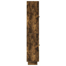 Skab Sæt 2 pcs Røget eg 66 x 34,5 x 90 cm Konstrueret træ