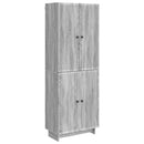 Skab Sæt 2 pcs Grå Sonoma 66 x 34,5 x 90 cm Konstrueret træ