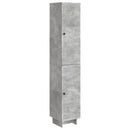 Skab Sæt 2 pcs Betongrå 34,5 x 33 x 90 cm Konstrueret træ