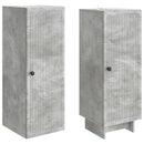 Skab Sæt 2 pcs Betongrå 34,5 x 33 x 90 cm Konstrueret træ