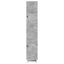 Skab Sæt 2 pcs Betongrå 34,5 x 33 x 90 cm Konstrueret træ