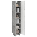 Skab Sæt 2 pcs Betongrå 34,5 x 33 x 90 cm Konstrueret træ