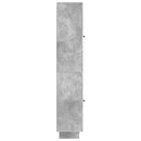 Skab Sæt 2 pcs Betongrå 34,5 x 33 x 90 cm Konstrueret træ