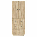 Skab Sæt 2 pcs 66 x 34,5 x 90 cm Konstrueret træ