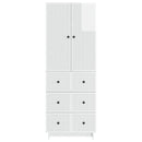 Skab Sæt 2 pcs 66 x 34,5 x 90 cm Konstrueret træ
