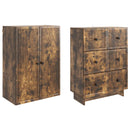 Skab Sæt 2 pcs 66 x 34,5 x 90 cm Konstrueret træ
