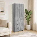 Skab Sæt 2 pcs 66 x 34,5 x 90 cm Konstrueret træ