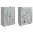 Skab Sæt 2 pcs 66 x 34,5 x 90 cm Konstrueret træ