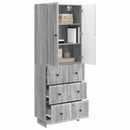 Skab Sæt 2 pcs 66 x 34,5 x 90 cm Konstrueret træ