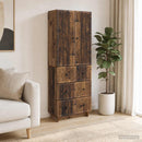 Skab Sæt 2 pcs 66 x 34,5 x 90 cm Konstrueret træ