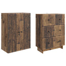 Skab Sæt 2 pcs 66 x 34,5 x 90 cm Konstrueret træ