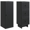 Skab Sæt 2 pcs 33 x 34,5 x 90 cm Konstrueret træ