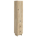 Skab Sæt 2 pcs 33 x 34,5 x 90 cm Konstrueret træ