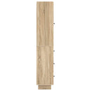 Skab Sæt 2 pcs 33 x 34,5 x 90 cm Konstrueret træ