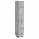Skab Sæt 2 pcs 33 x 34,5 x 90 cm Konstrueret træ