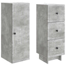 Skab Sæt 2 pcs 33 x 34,5 x 90 cm Konstrueret træ