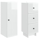 Skab Sæt 2 pcs 33 x 34,5 x 90 cm Konstrueret træ