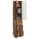 Skab Sæt 2 pcs Gammelt træ 33 x 34,5 x 90 cm Konstrueret træ