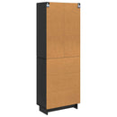Skab Sæt 2 pcs 66 x 34,5 x 90 cm Konstrueret træ