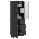 Skab Sæt 2 pcs 66 x 34,5 x 90 cm Konstrueret træ