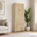 Skab Sæt 2 pcs 66 x 34,5 x 90 cm Konstrueret træ