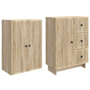 Skab Sæt 2 pcs 66 x 34,5 x 90 cm Konstrueret træ