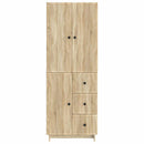 Skab Sæt 2 pcs 66 x 34,5 x 90 cm Konstrueret træ
