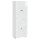Skab Sæt 2 pcs 66 x 34,5 x 90 cm Konstrueret træ