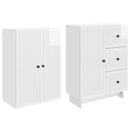 Skab Sæt 2 pcs 66 x 34,5 x 90 cm Konstrueret træ