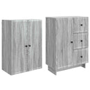 Skab Sæt 2 pcs 66 x 34,5 x 90 cm Konstrueret træ