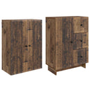 Skab Sæt 2 pcs 66 x 34,5 x 90 cm Konstrueret træ