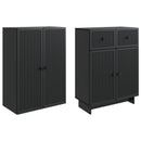 Skab Sæt 2 pcs 66 x 34,5 x 90 cm Konstrueret træ