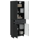 Skab Sæt 2 pcs 66 x 34,5 x 90 cm Konstrueret træ