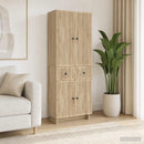 Skab Sæt 2 pcs 66 x 34,5 x 90 cm Konstrueret træ