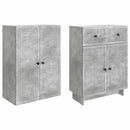 Skab Sæt 2 pcs 66 x 34,5 x 90 cm Konstrueret træ