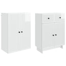 Skab Sæt 2 pcs 66 x 34,5 x 90 cm Konstrueret træ