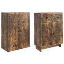 Skab Sæt 2 pcs 66 x 34,5 x 90 cm Konstrueret træ