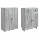 Skab Sæt 2 pcs 66 x 34,5 x 90 cm Konstrueret træ
