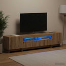 5-delt LED TV-skab Artisan-eg Konstrueret træ