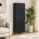 Skab Sæt 2 pcs 66 x 34,5 x 95 cm Konstrueret træ