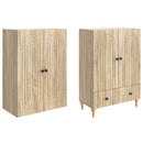 Skab Sæt 2 pcs 66 x 34,5 x 95 cm Konstrueret træ