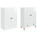 Skab Sæt 2 pcs 66 x 34,5 x 95 cm Konstrueret træ