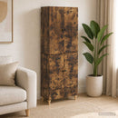 Skab Sæt 2 pcs 66 x 34,5 x 95 cm Konstrueret træ
