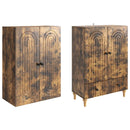Skab Sæt 2 pcs 66 x 34,5 x 95 cm Konstrueret træ