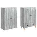Skab Sæt 2 pcs 66 x 34,5 x 95 cm Konstrueret træ